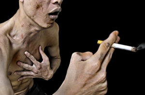 ベトナムのタバコ販売店もしくはタバコ販売コーナーでよく見かけるポスター